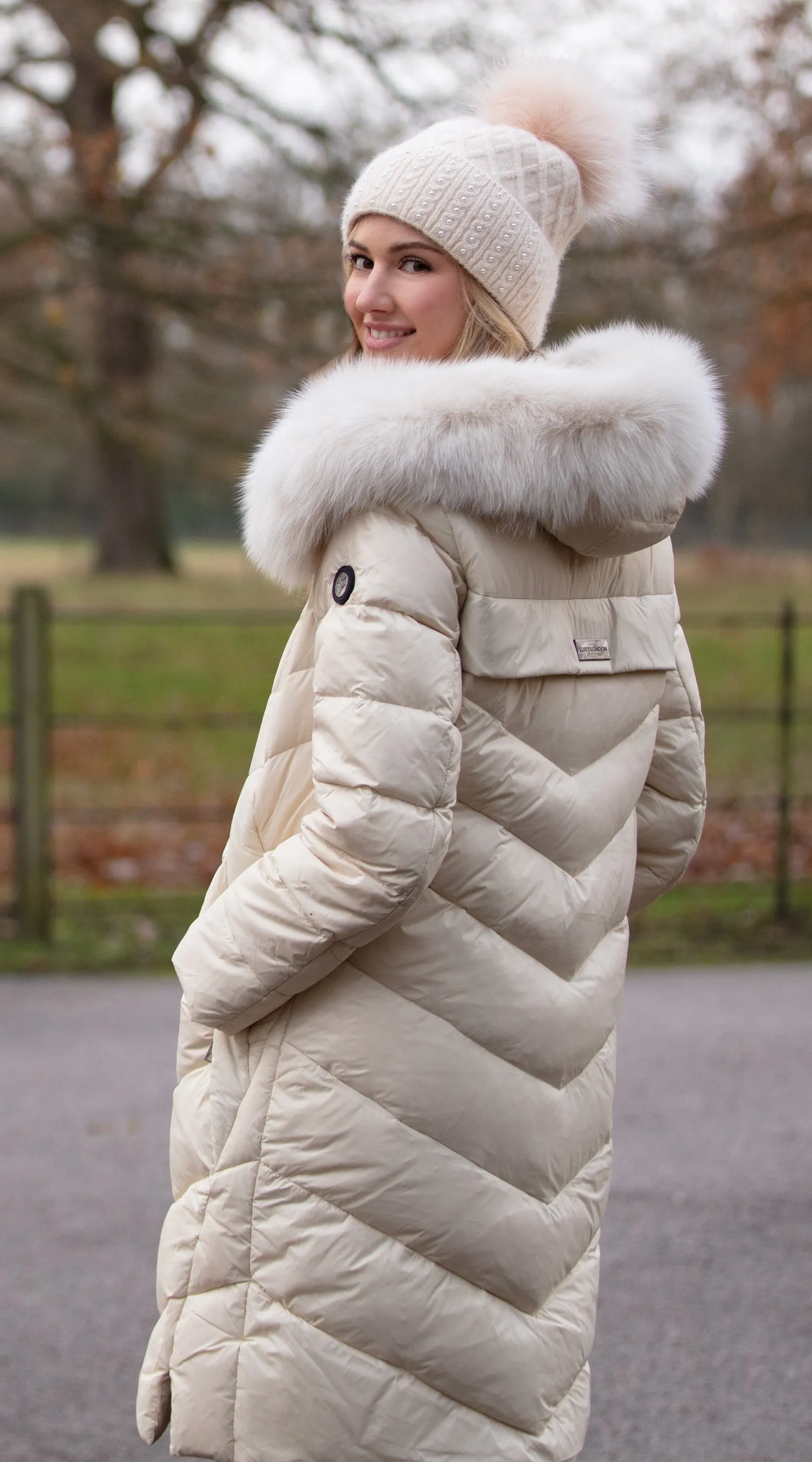 Harlow Pom Pom Hat - Buttermilk