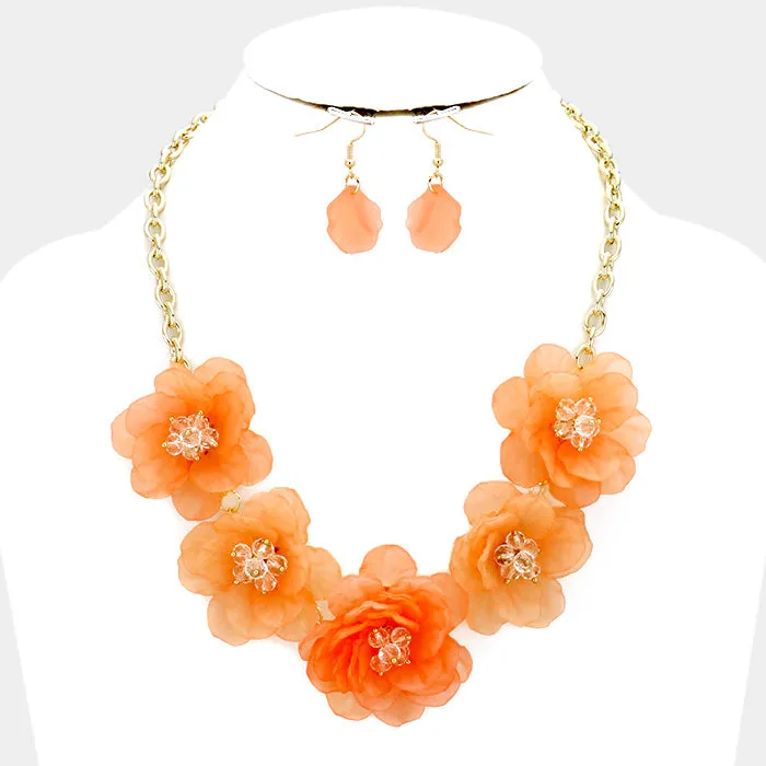 iLLASPARKZ Flower link necklace