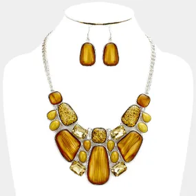 iLLASPARKZ Glitter epoxy statement necklace