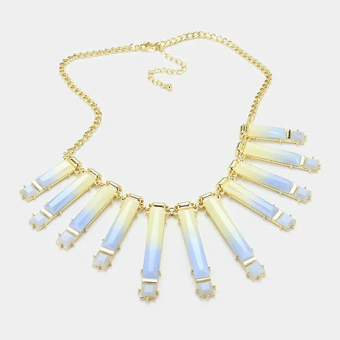 iLLASPARKZ Ombre bar link necklace