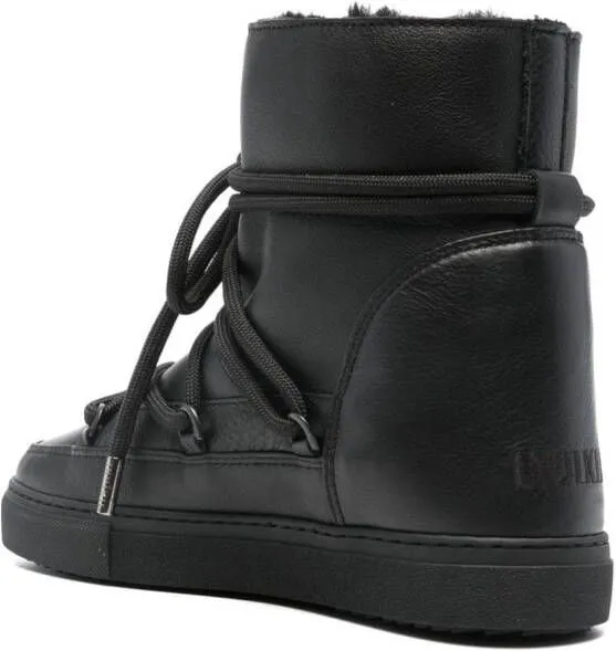 Inuikii Full leather sneaker boots Black