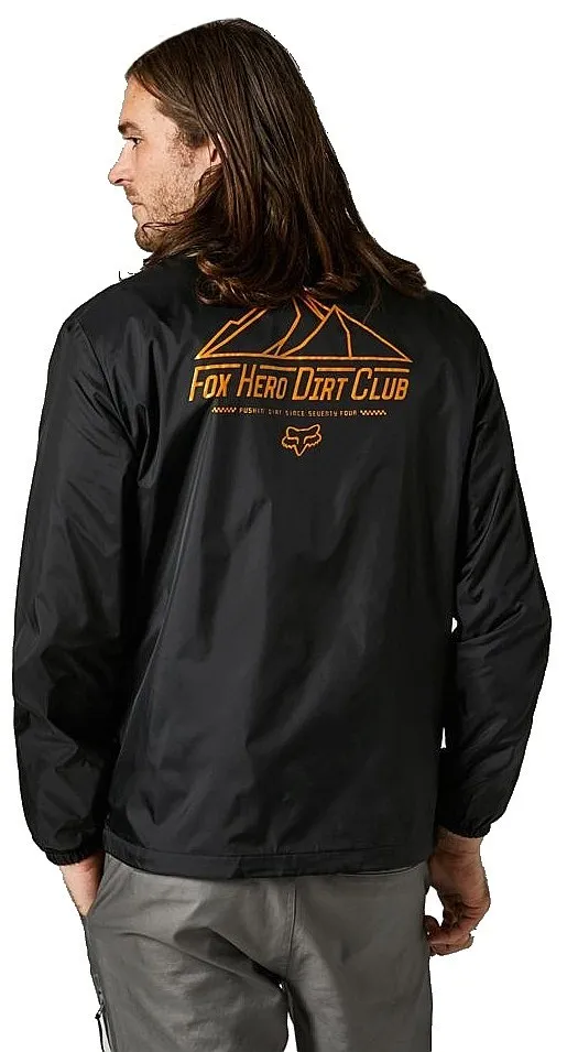 jacket Fox Hero Dirt Coaches - Black - men´s