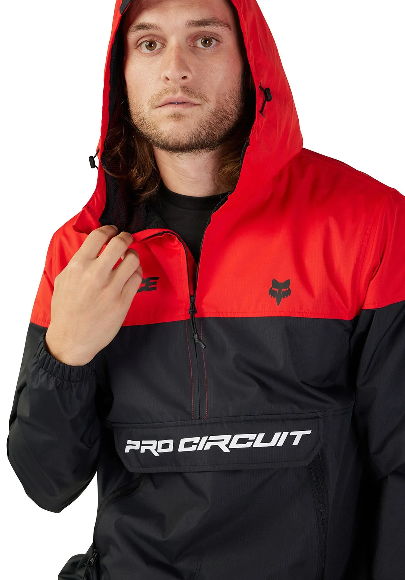 jacket Fox Pro Circuit Anorak - Black/Red - men´s