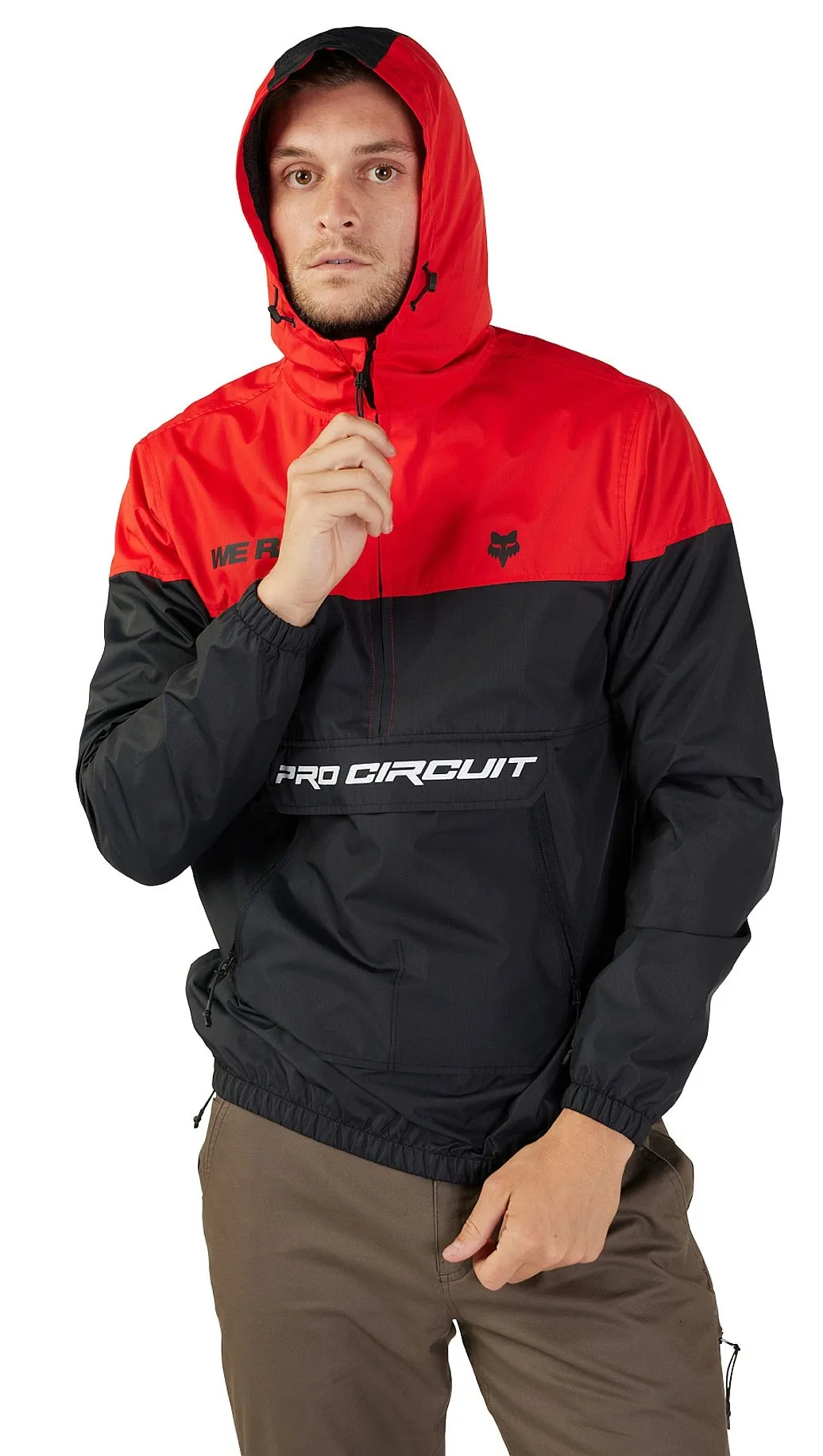 jacket Fox Pro Circuit Anorak - Black/Red - men´s