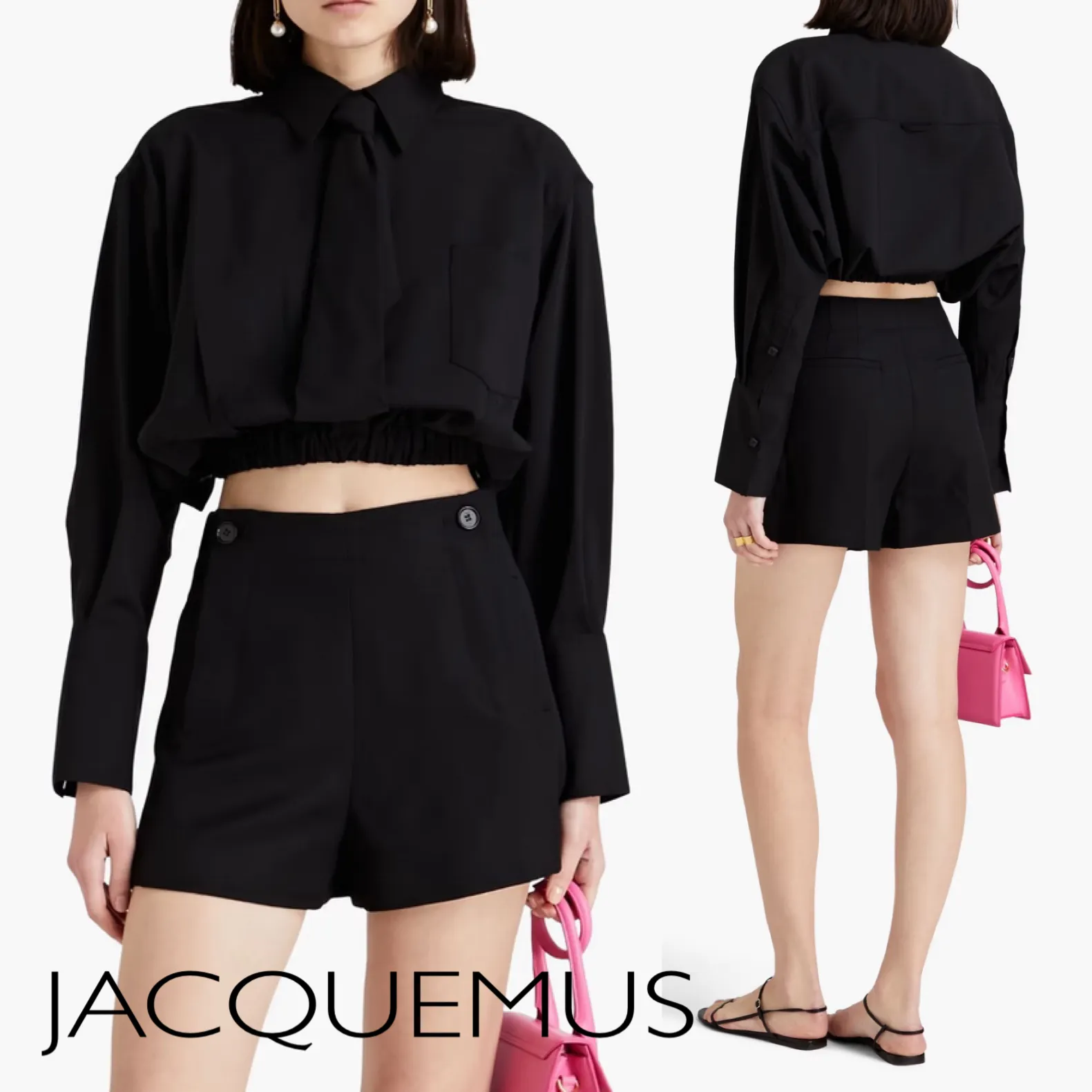 JACQUEMUS  |Casual Style Wool Long Sleeves Plain Office Style