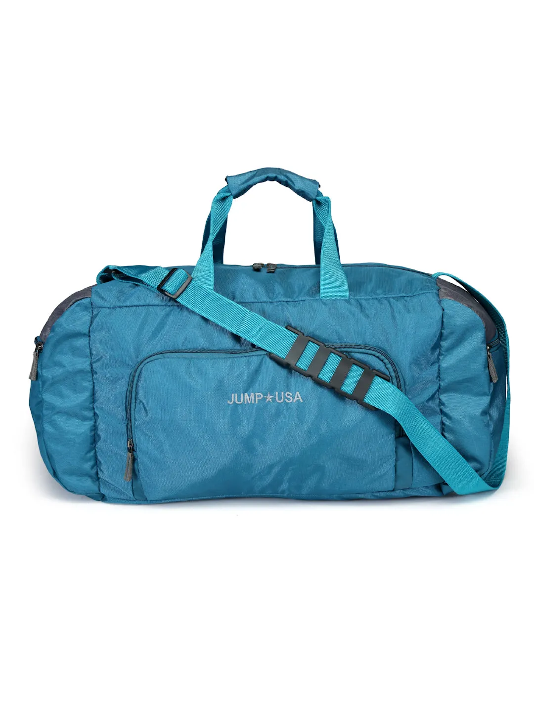 JUMP USA Unisex Sea Green Blue Solid Hand Duffle Bag