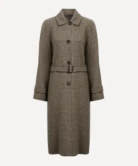 Kartal Houndstooth Wool Coat