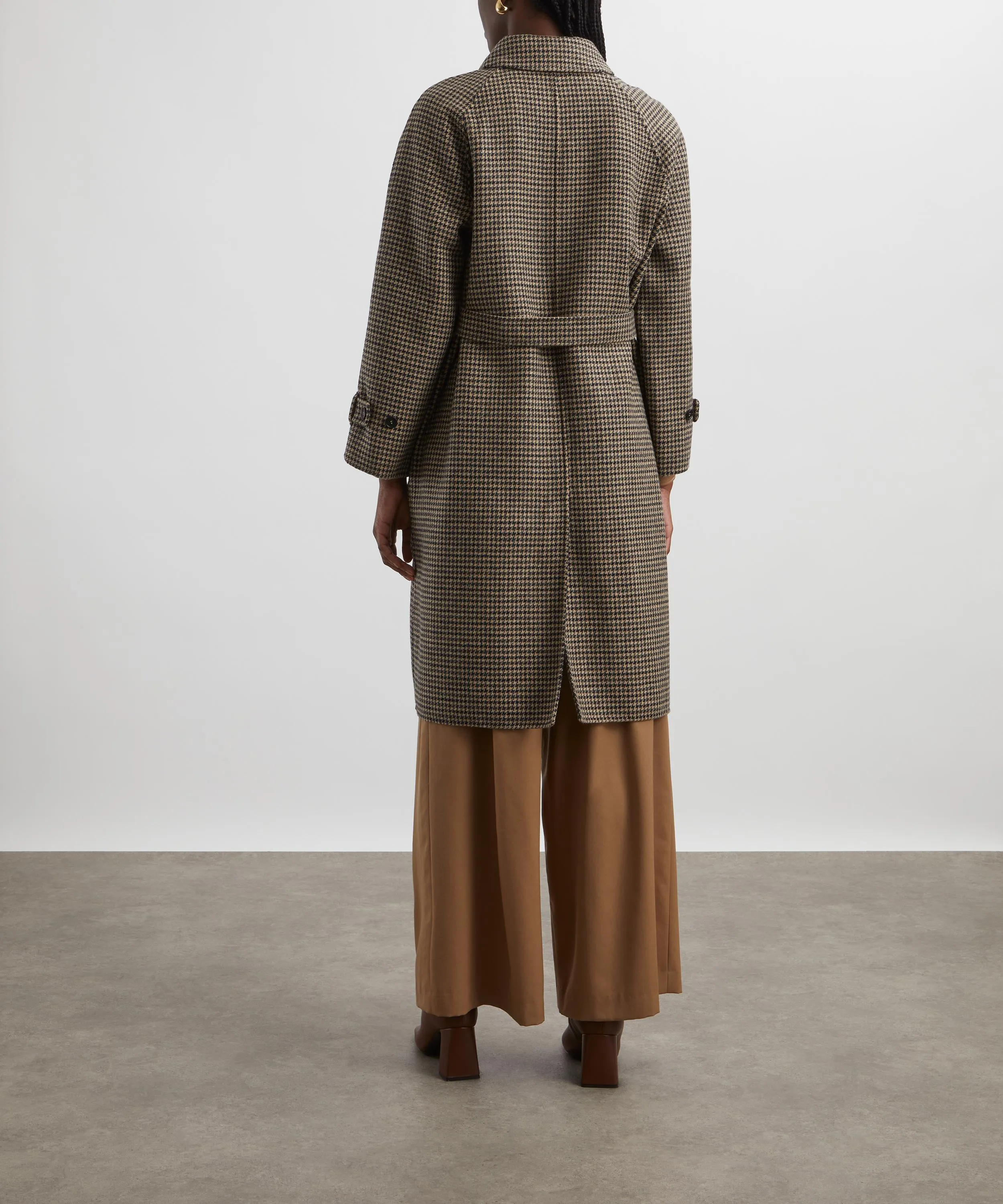 Kartal Houndstooth Wool Coat