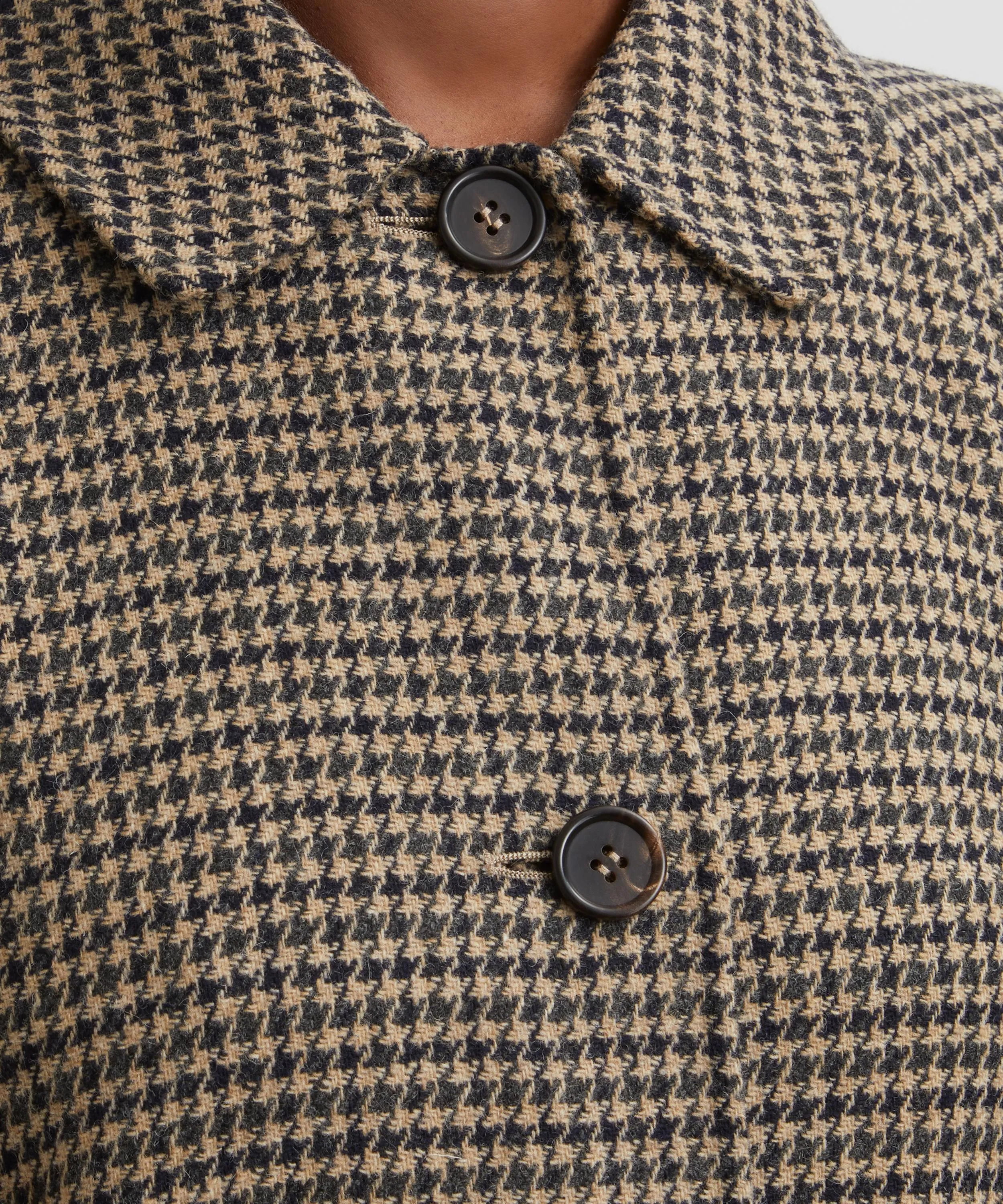 Kartal Houndstooth Wool Coat