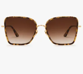 Krewe Jolene Glasses in Blonde Tortoise