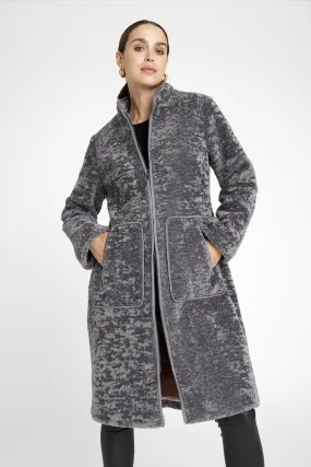 Laura fake Fur Coat Grey