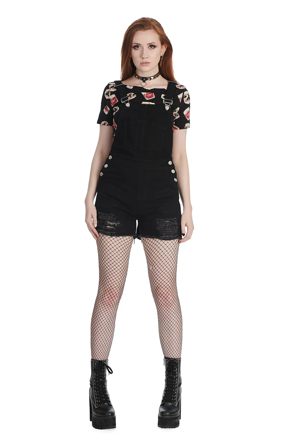 LEATHAN PLAYSUIT