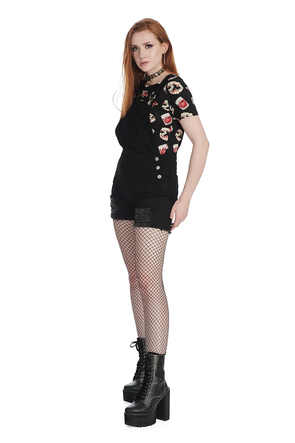 LEATHAN PLAYSUIT