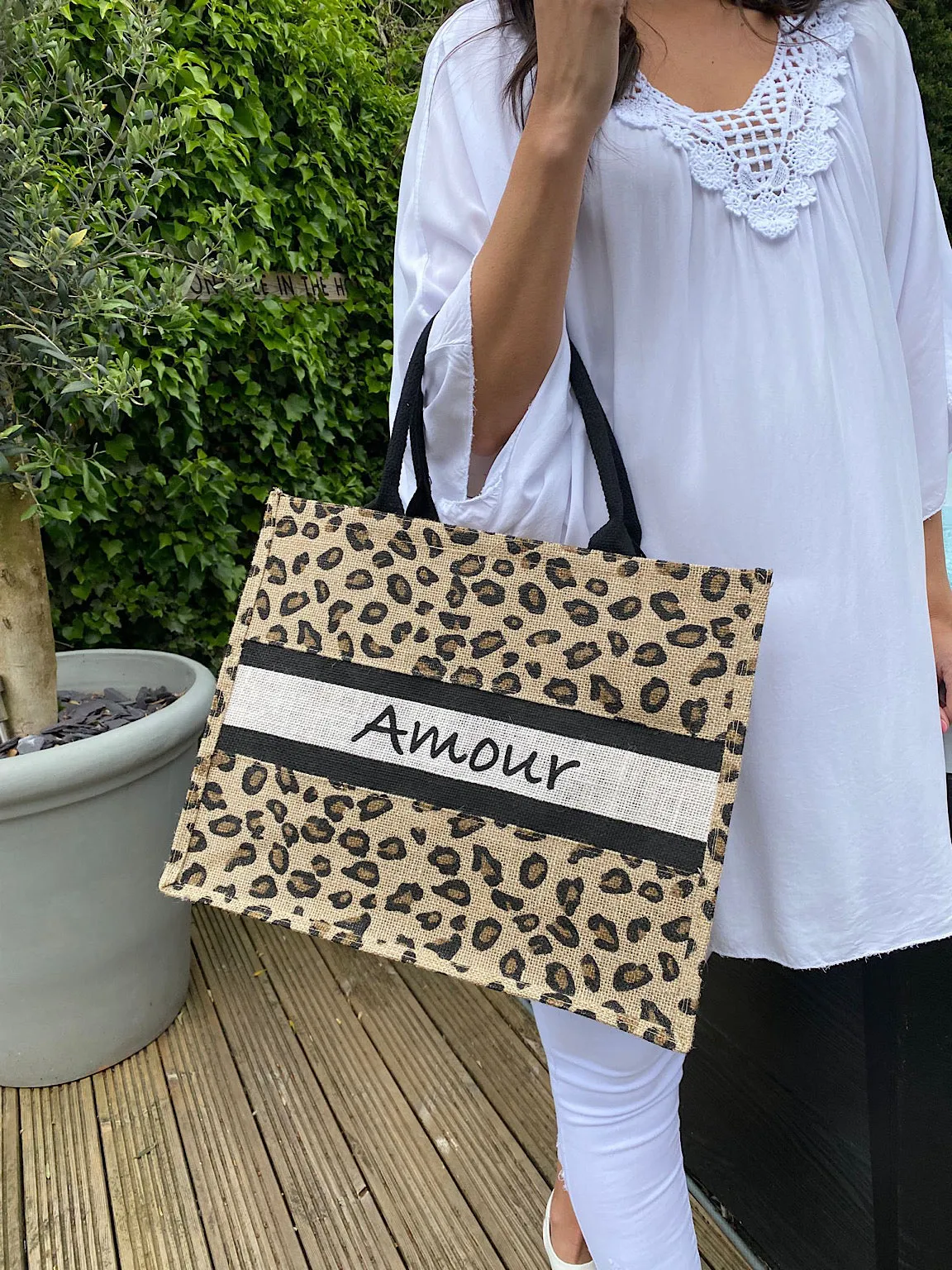 Leopard Amour Tote Bag