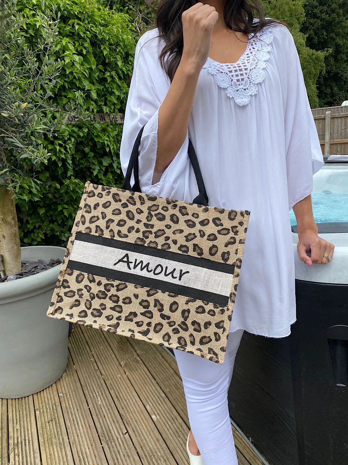 Leopard Amour Tote Bag