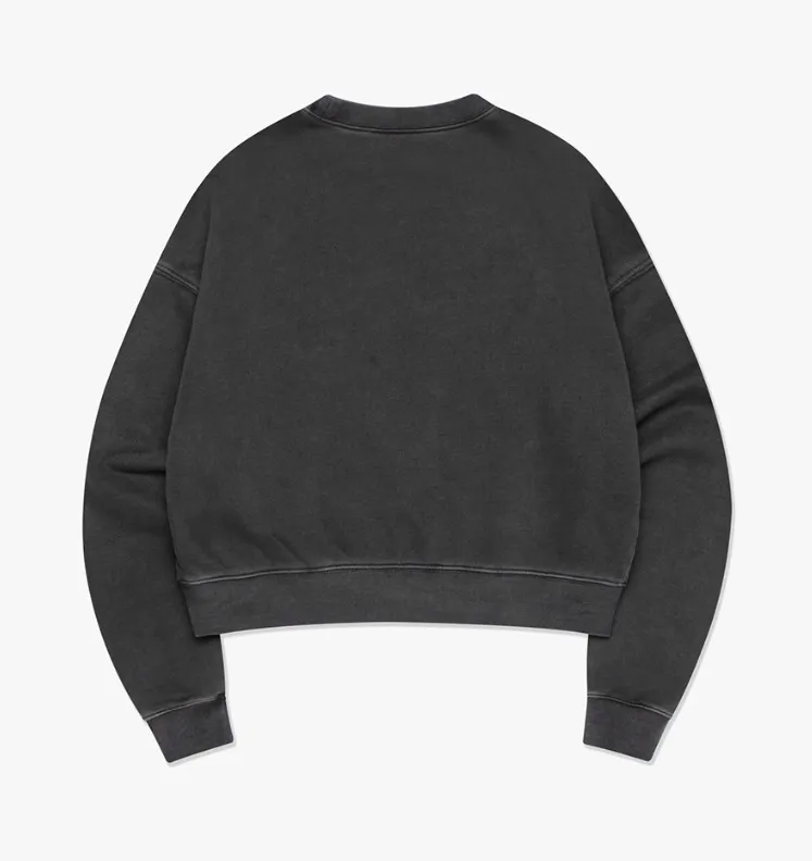 LMC  |Street Style Long Sleeves Plain Logo Cropped Tops