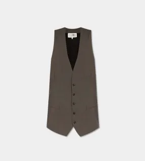 Longline Wool Waistcoat