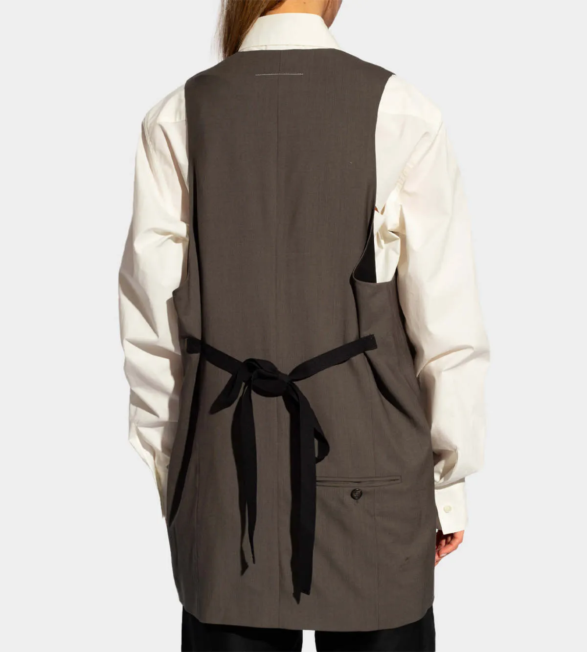 Longline Wool Waistcoat