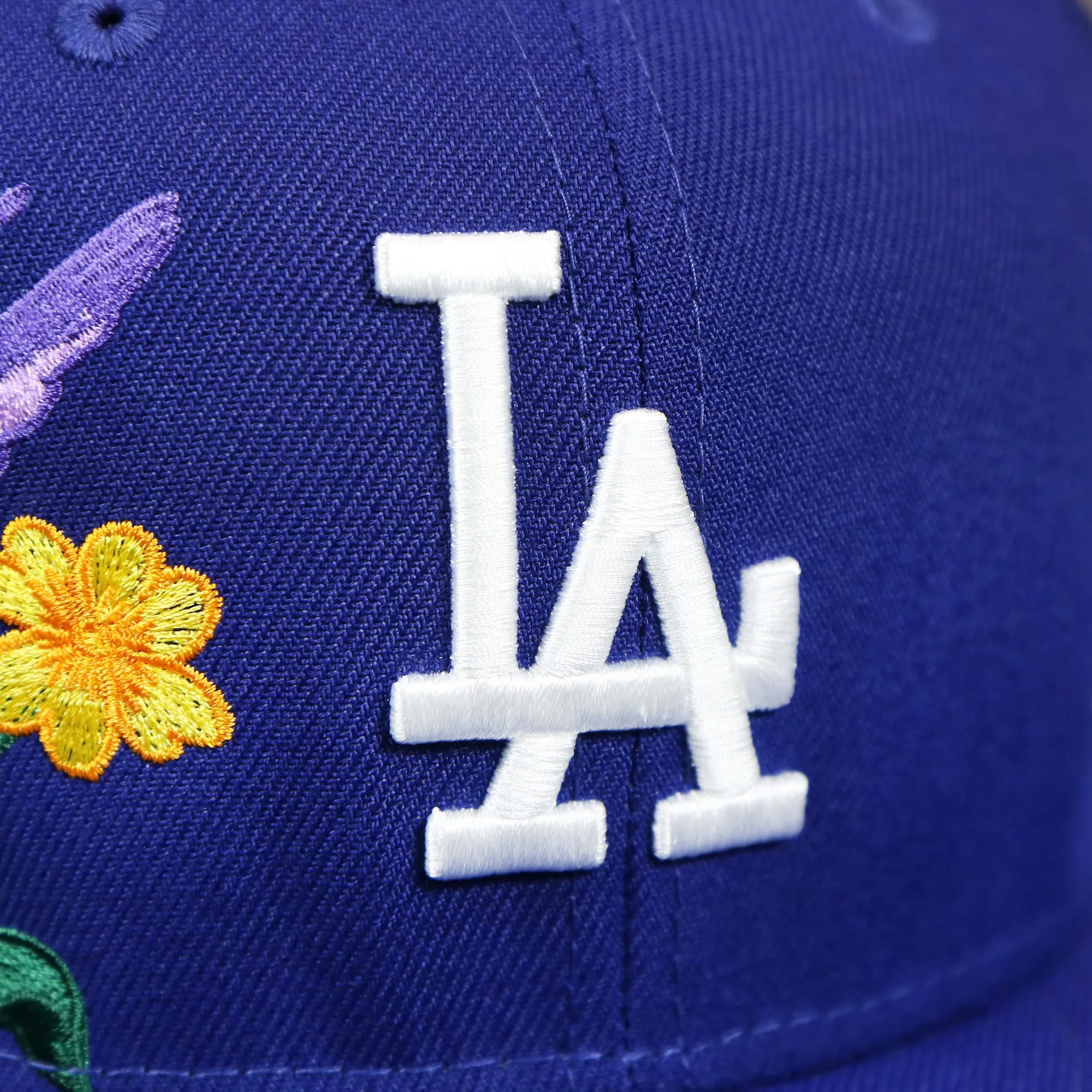 Los Angeles Dodgers Gray Bottom Bloom Spring Embroidery 59Fifty Fitted Cap | Royal Blue 59Fifty Cap