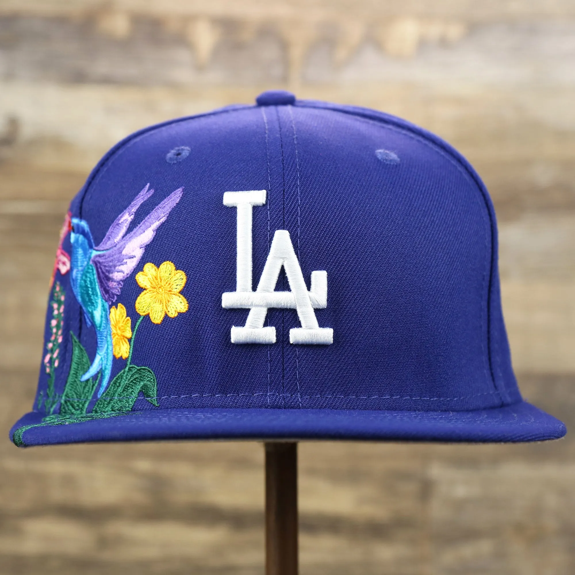 Los Angeles Dodgers Gray Bottom Bloom Spring Embroidery 59Fifty Fitted Cap | Royal Blue 59Fifty Cap