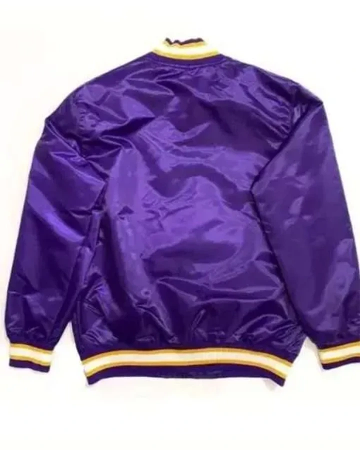 LSU Tigers Purple Satin Jacket - William Jacket