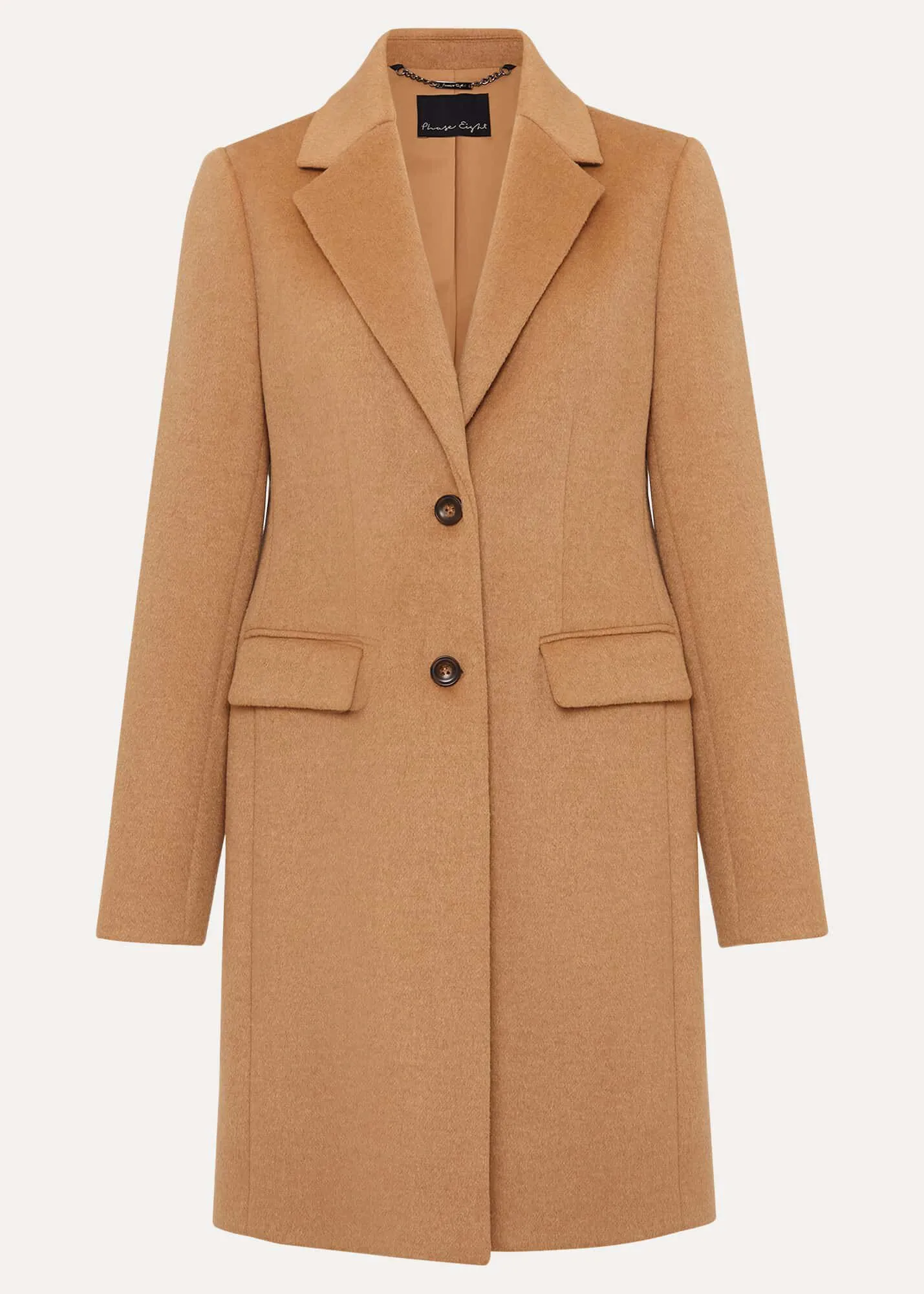 Lydia Camel Wool Smart Coat