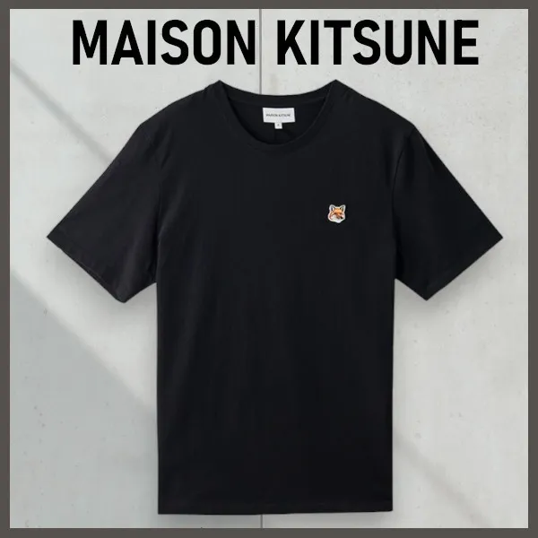 MAISON KITSUNE  |Street Style Logo Designers T-Shirts