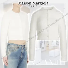 Maison Margiela  |Casual Style Long Sleeves Plain Elegant Style Cropped Tops