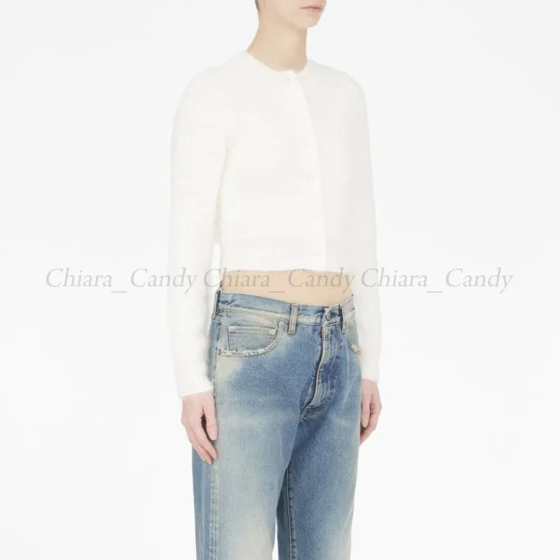 Maison Margiela  |Casual Style Long Sleeves Plain Elegant Style Cropped Tops