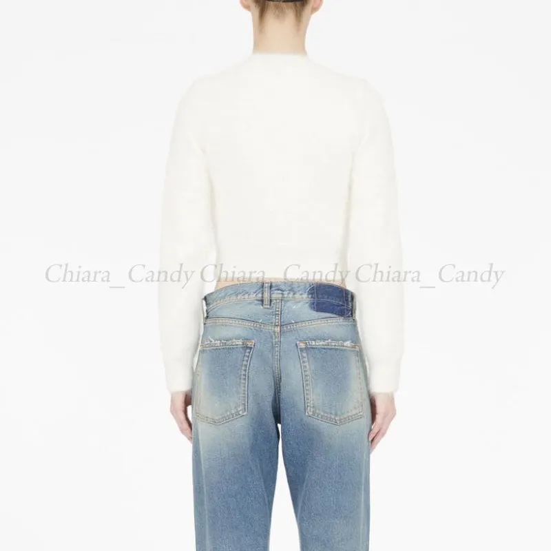 Maison Margiela  |Casual Style Long Sleeves Plain Elegant Style Cropped Tops