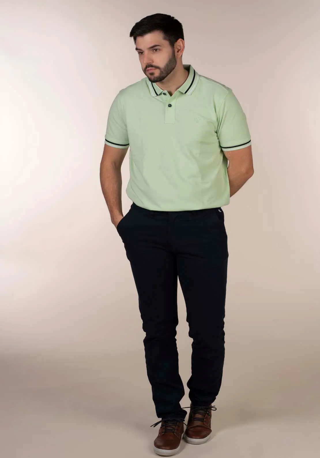 Mens Green Polo Shirt