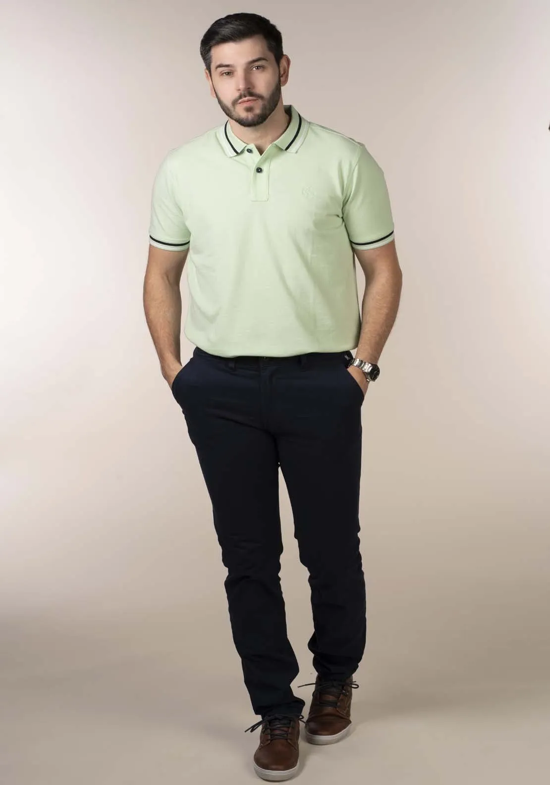 Mens Green Polo Shirt