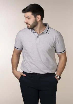 Mens Grey Polo Shirt