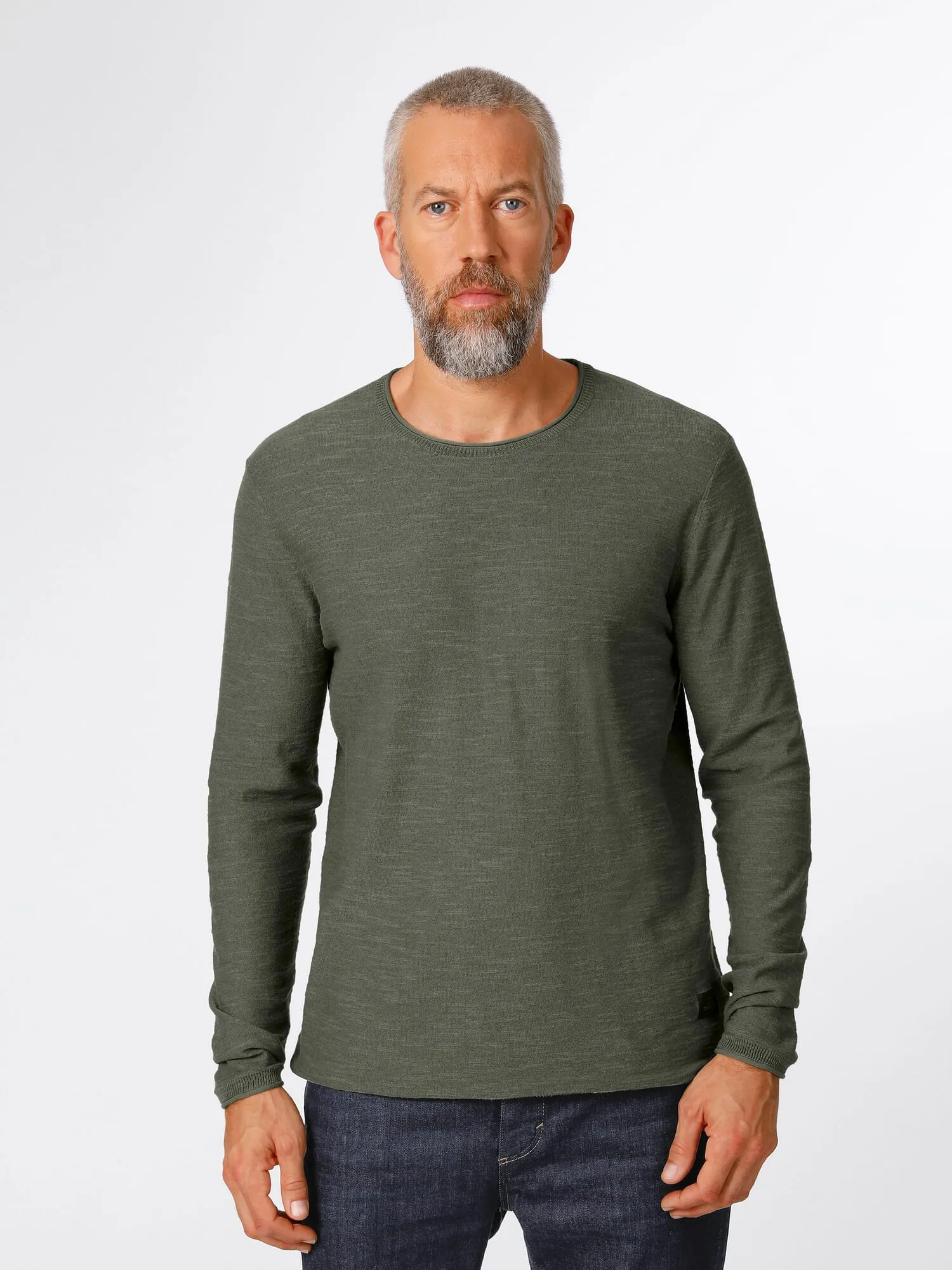 Mens knit sweater, Green | Manufactum