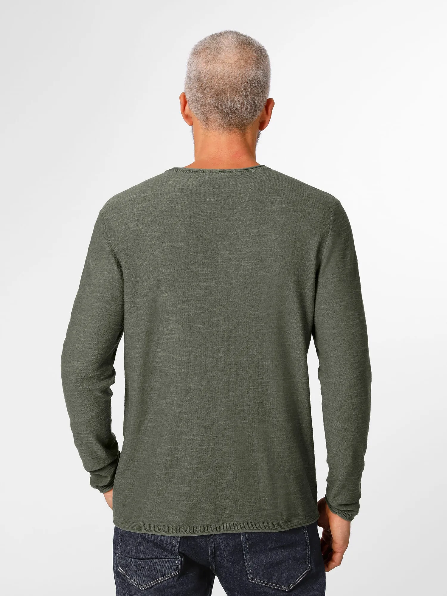 Mens knit sweater, Green | Manufactum