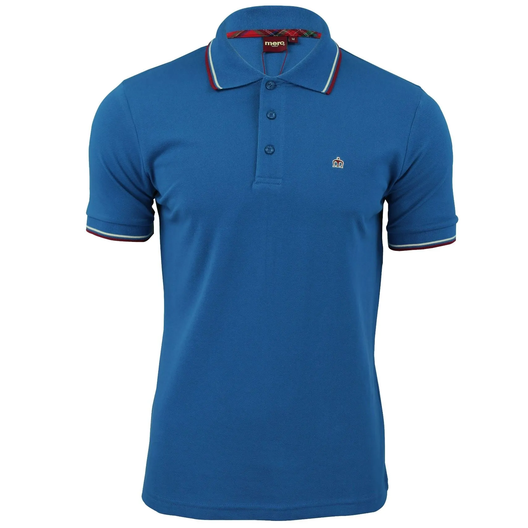 Mens Merc London 'Card' Pique Polo Shirt Mod Retro