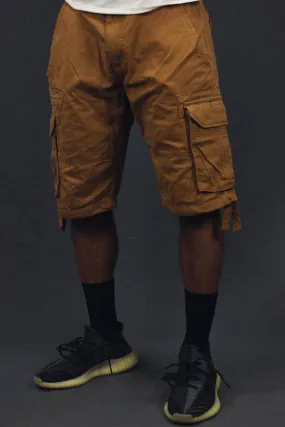 Men's Wheat Combat Shorts Six Pocket Cargo Shorts To Match Sneakers | Wheat