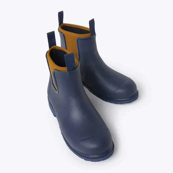 MERRY PEOPLE BOBBI RAIN BOOT WOMEN'S OXFORD BLUE / TAN