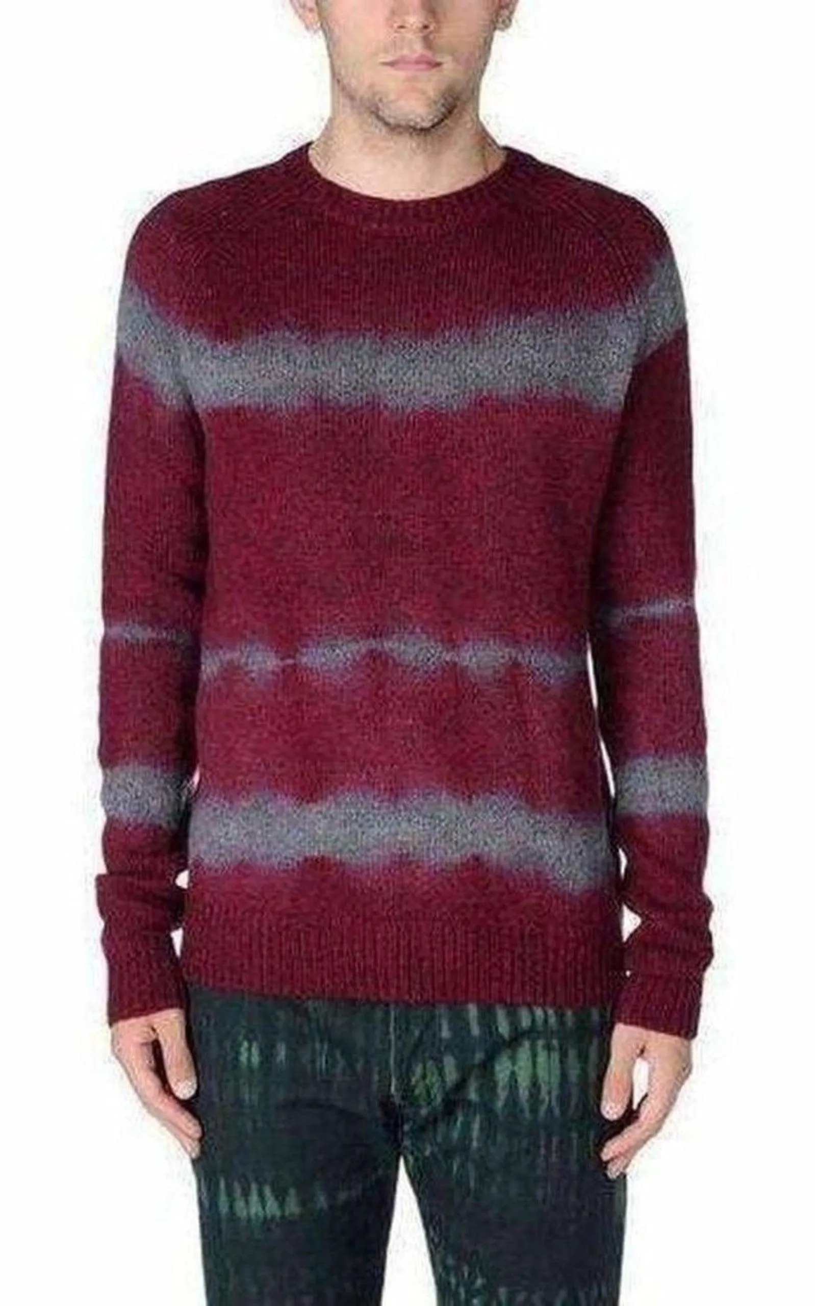 Miles Burgundy  Wool Sweater