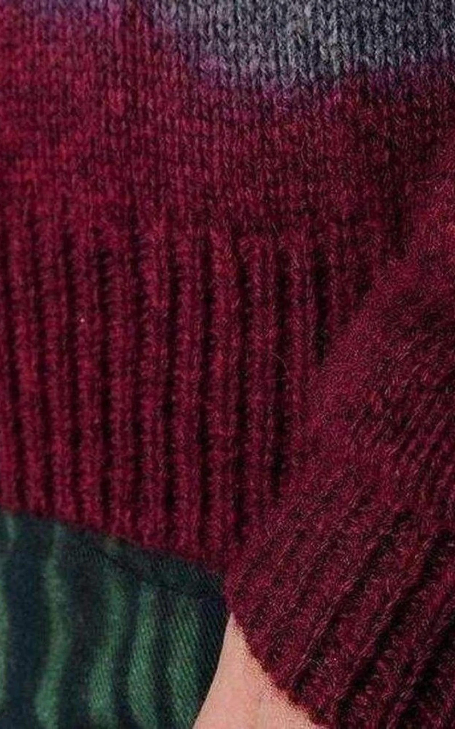 Miles Burgundy  Wool Sweater