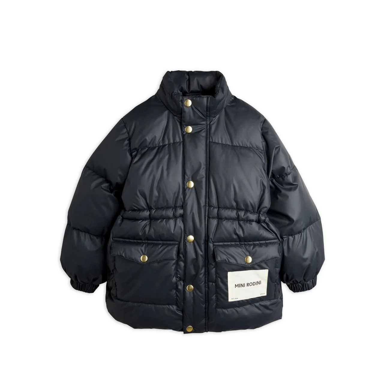 MINI RODINI Logo Puffer Jacket - Black