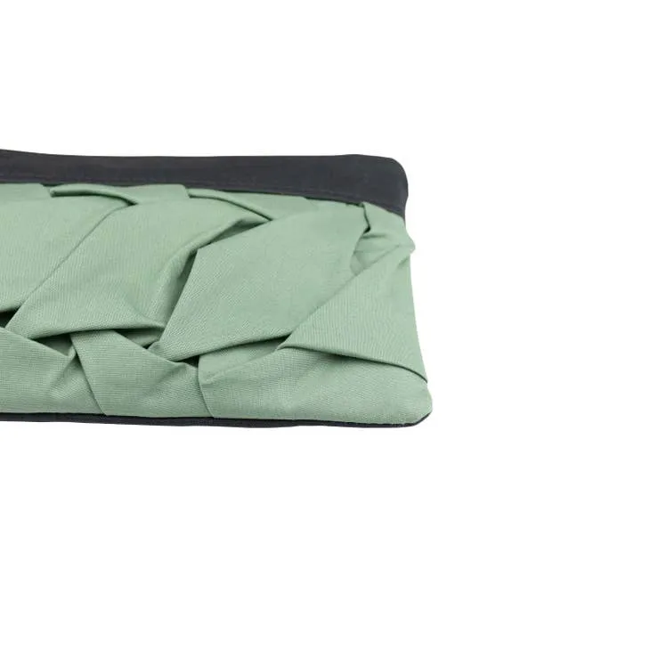 Mint & Grey Origami Pouch