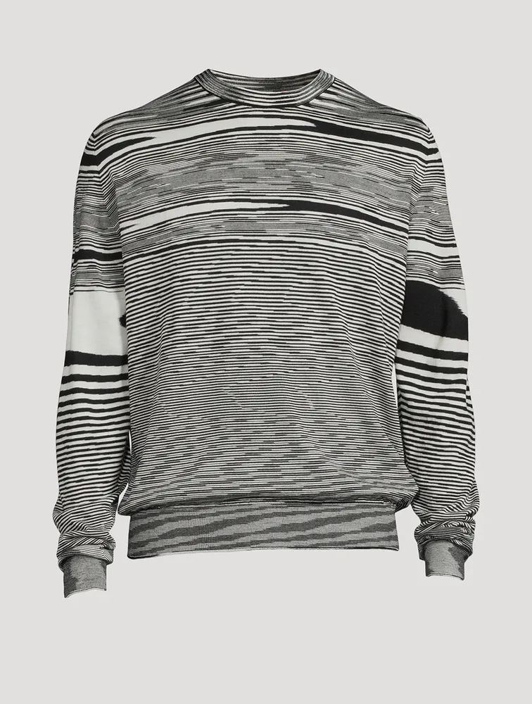 MISSONI Wool Striped Crewneck Sweater