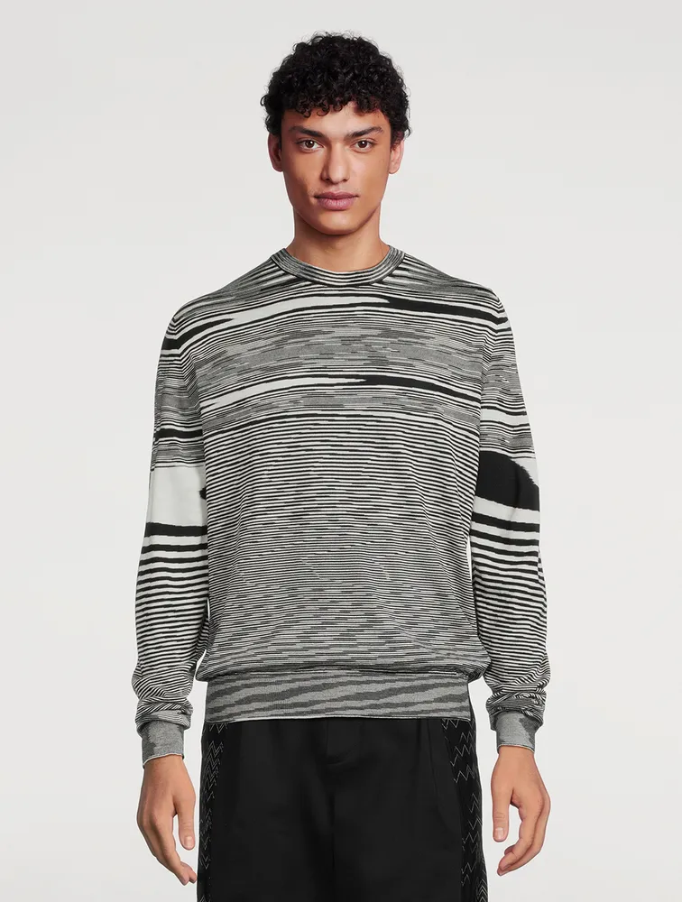 MISSONI Wool Striped Crewneck Sweater