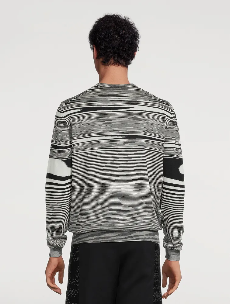 MISSONI Wool Striped Crewneck Sweater