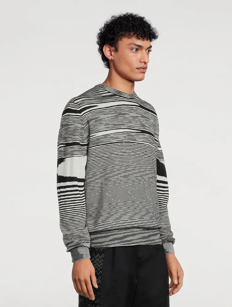 MISSONI Wool Striped Crewneck Sweater