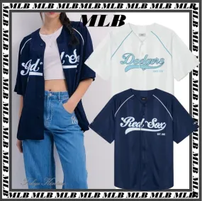 MLB Korea  |Unisex Street Style Logo Shirts