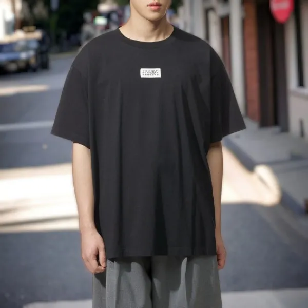 MM6 Maison Margiela  |Street Style Logo T-Shirts