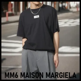 MM6 Maison Margiela  |Street Style Logo T-Shirts