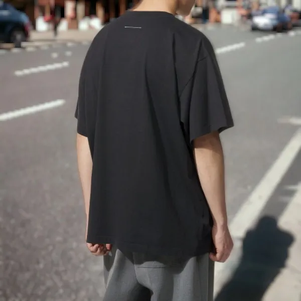 MM6 Maison Margiela  |Street Style Logo T-Shirts